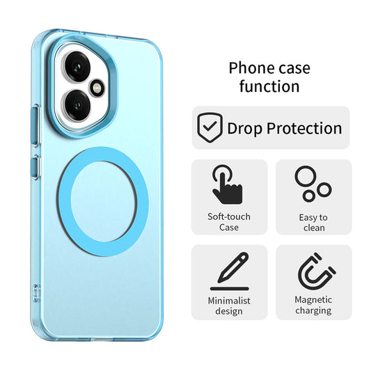 Husa MagSafe pentru Honor 400, Techsuit, CandyCase, Albastra