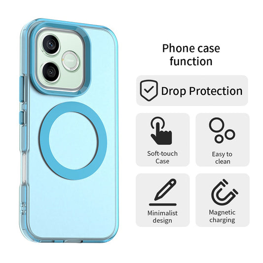 Husa MagSafe pentru Honor 600 Lite, Techsuit, CandyCase, Albastra