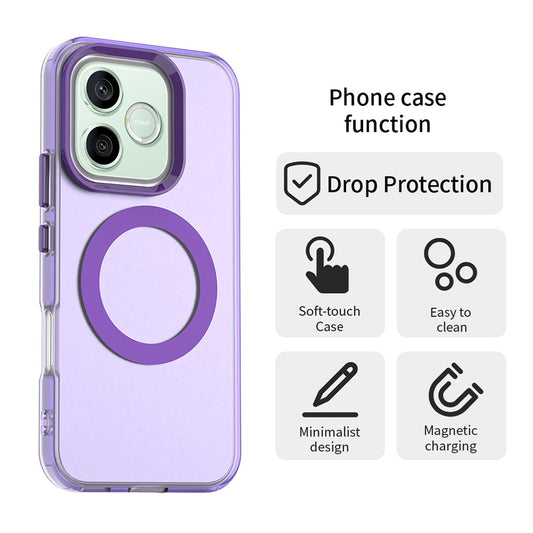 Husa MagSafe pentru Honor 600 Lite, Techsuit, CandyCase, Mov