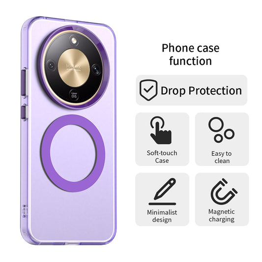 Husa MagSafe pentru Honor Magic8 Lite, Techsuit, CandyCase, Mov