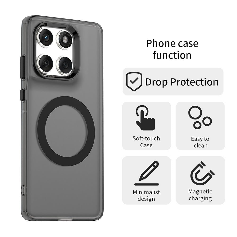 Husa MagSafe pentru Motorola Edge 60 Fusion / Edge 60, Techsuit, CandyCase, Neagra