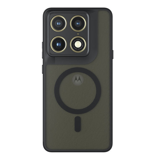Husa MagSafe pentru Motorola Edge 70 Ultra / Signature, Techsuit, PureFrost, Neagra Satinata