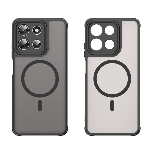 Husa MagSafe pentru Motorola Moto G86, Techsuit, HaloFrost II, Neagra