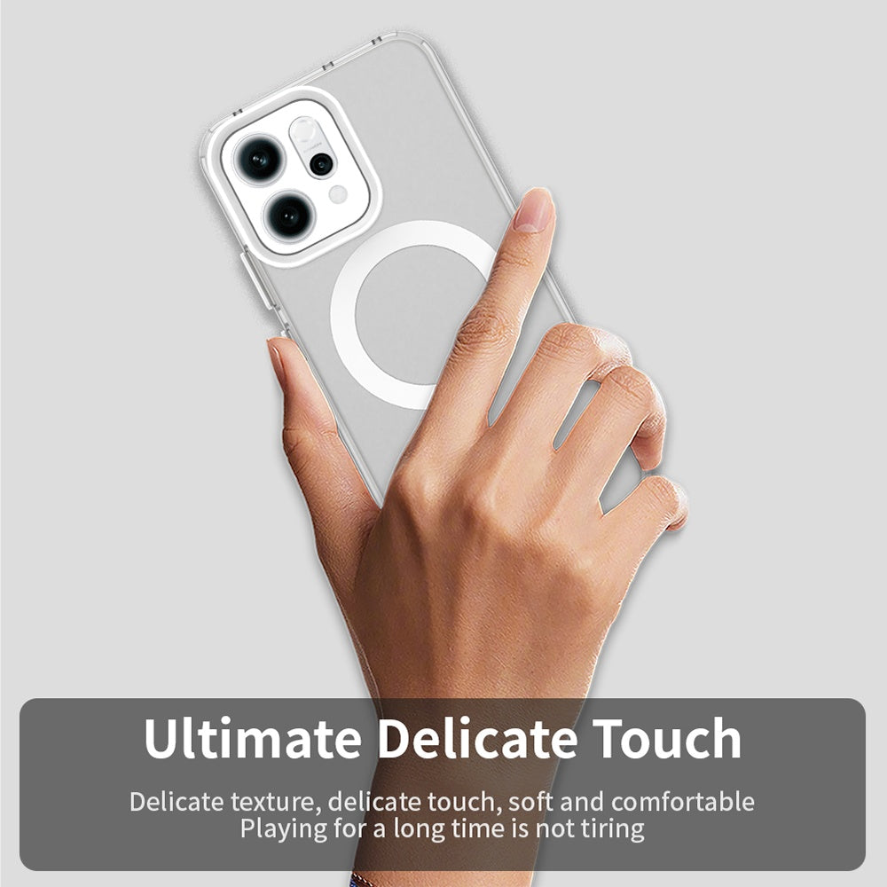 Husa MagSafe pentru Oppo Reno14, Techsuit, CandyCase, Alba