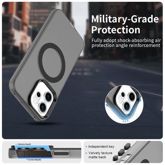 Husa MagSafe pentru Oppo Reno14, Techsuit, CandyCase, Neagra