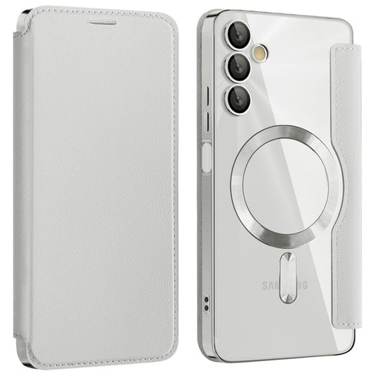 Husa MagSafe pentru Samsung Galaxy A05s A057, Techsuit, SmartMag Book, Gri
