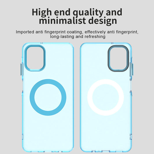 Husa MagSafe pentru Samsung Galaxy A06 A065, Techsuit, CandyCase, Albastra