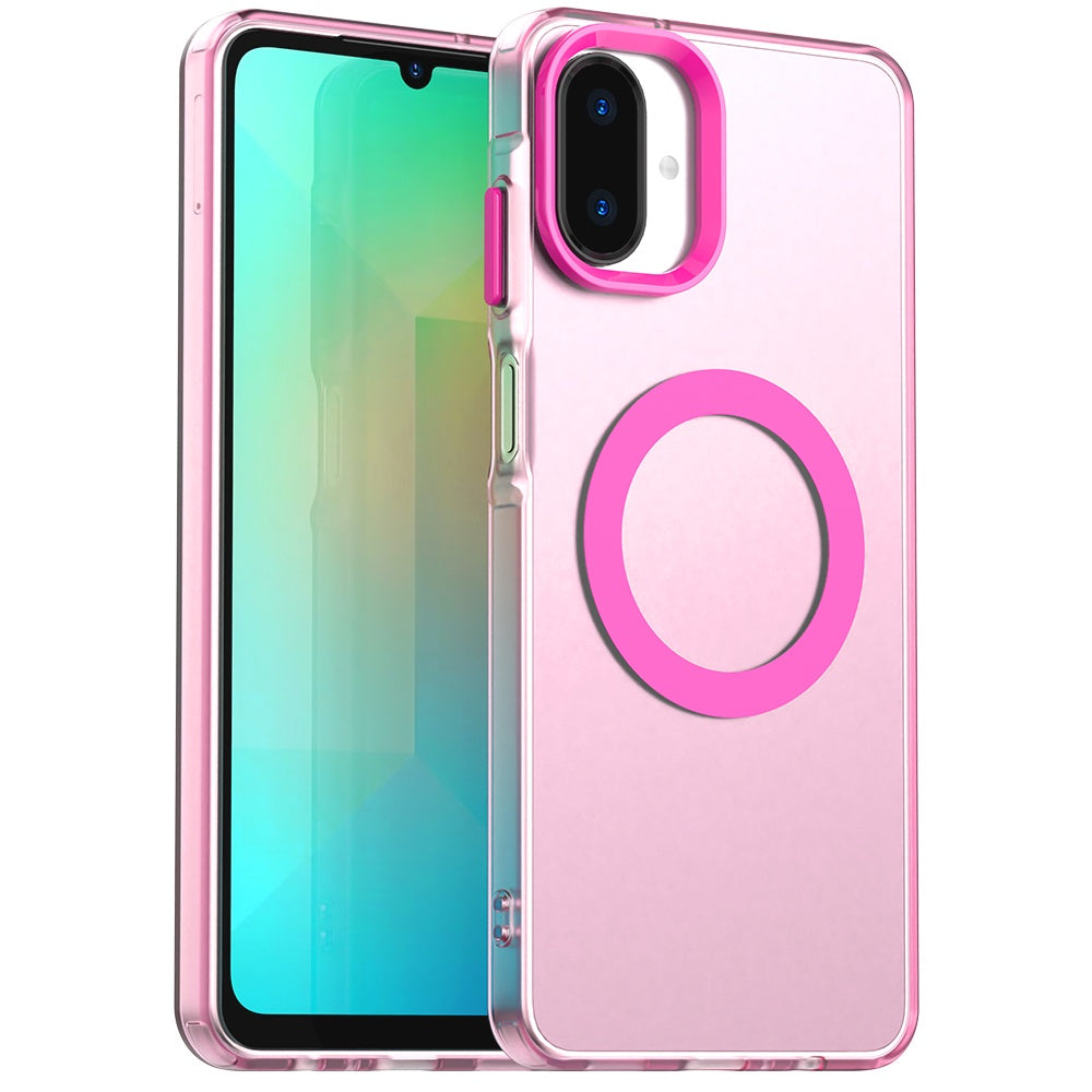 Husa MagSafe pentru Samsung Galaxy A07 4G A075, Techsuit, CandyCase, Roz