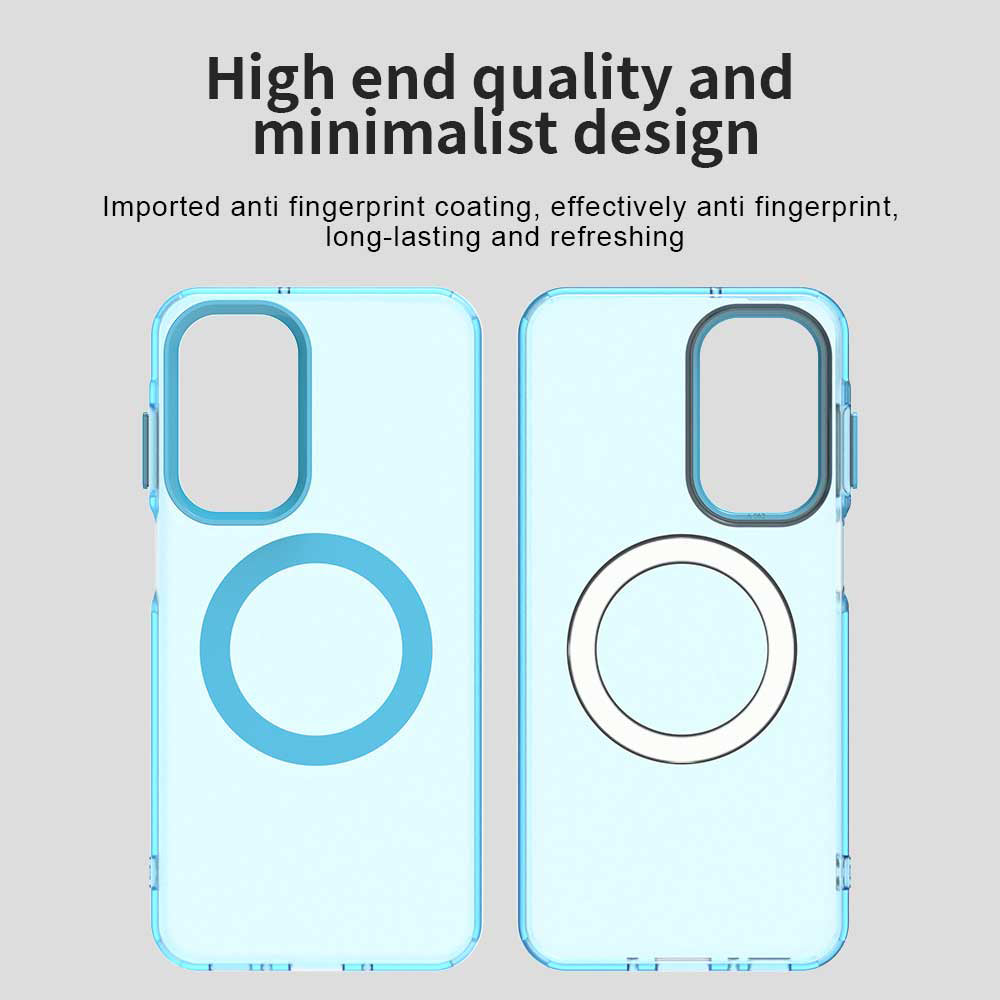Husa MagSafe pentru Samsung Galaxy A18 5G A186 / A18 4G A185 / F17 / M17 / A17 4G A175, Techsuit, CandyCase, Albastra