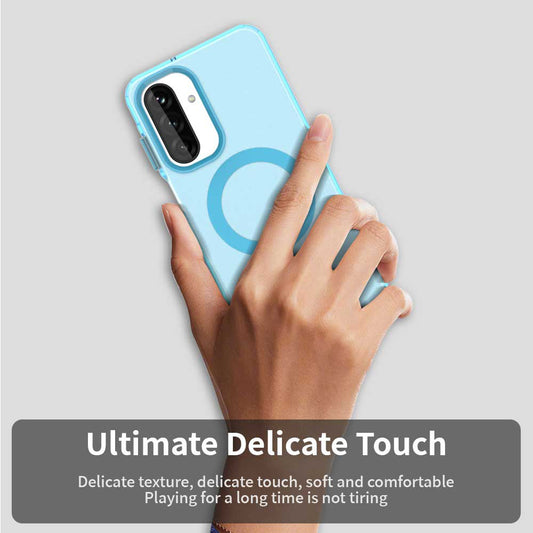 Husa MagSafe pentru Samsung Galaxy A26 A266, Techsuit, CandyCase, Albastra