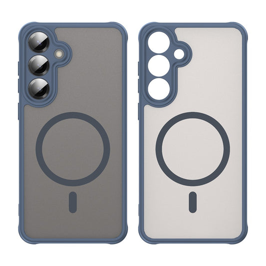 Husa MagSafe pentru Samsung Galaxy A27 5G, Techsuit, HaloFrost II, Bleumarin