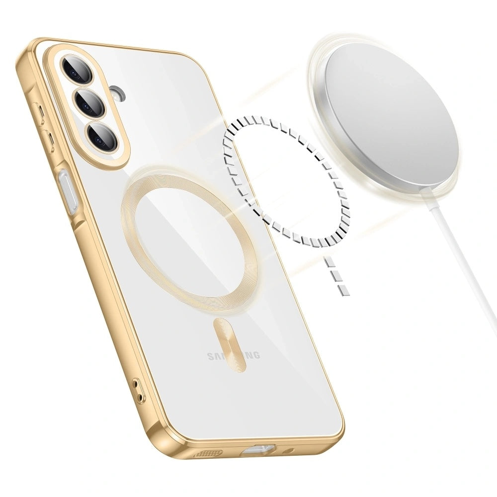 Husa MagSafe pentru Samsung Galaxy A27 5G, Techsuit, Luxury Crystal, Rosie