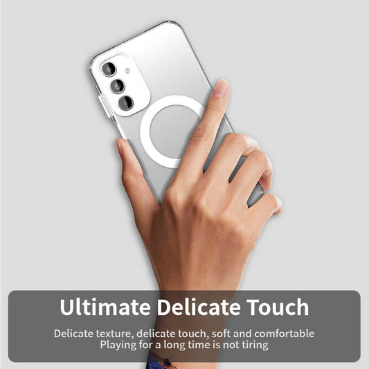 Husa MagSafe pentru Samsung Galaxy A35 5G A356, Techsuit, CandyCase, Alba