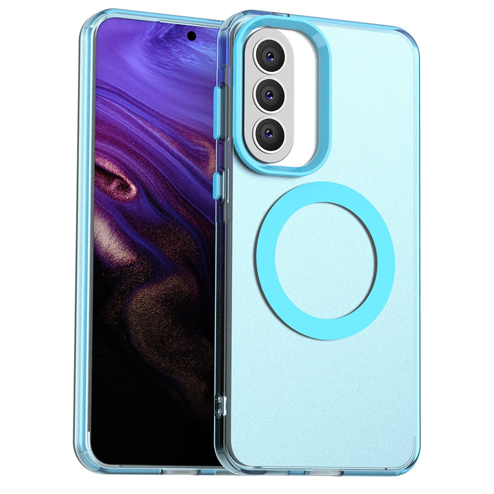Husa MagSafe pentru Samsung Galaxy A37 5G, Techsuit, CandyCase, Albastra