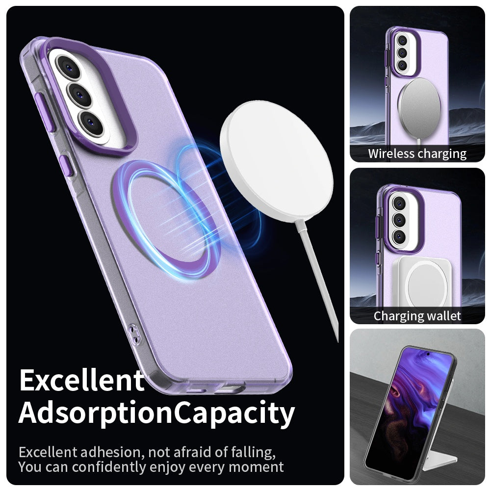 Husa MagSafe pentru Samsung Galaxy A37 5G, Techsuit, CandyCase, Mov