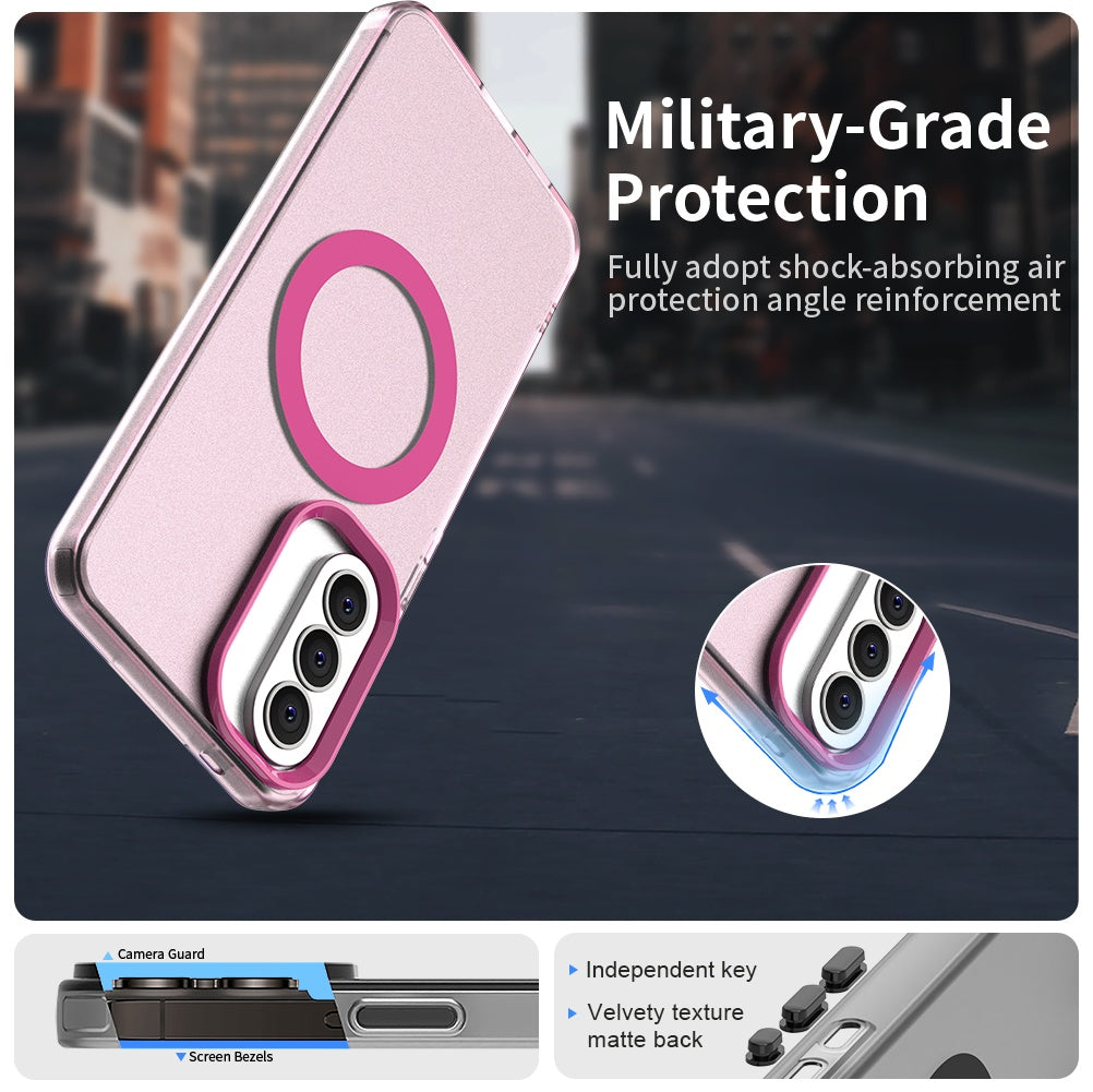 Husa MagSafe pentru Samsung Galaxy A37 5G, Techsuit, CandyCase, Roz