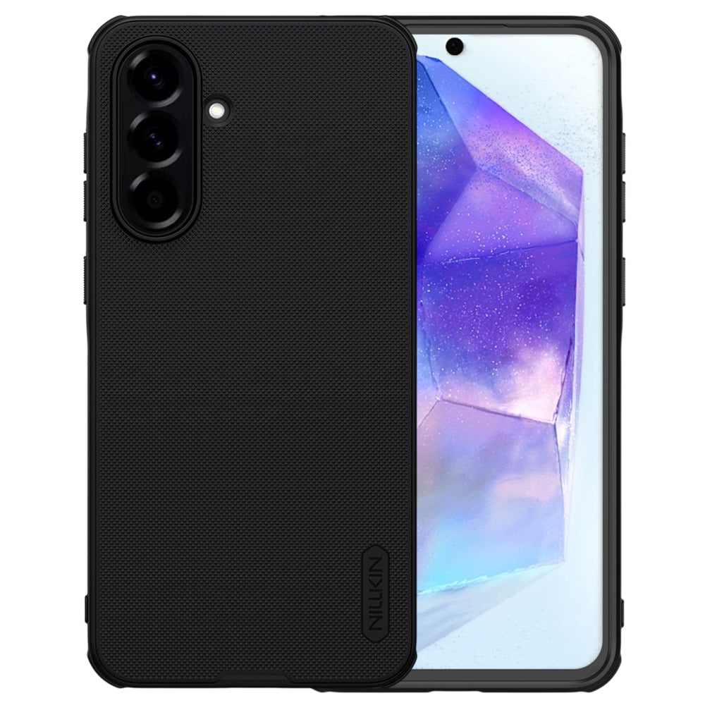 Husa MagSafe pentru Samsung Galaxy A56 A566, Nillkin, Super Shield Pro, Neagra Satinata