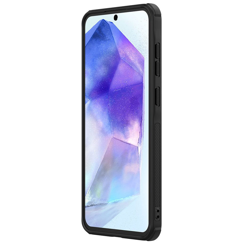 Husa MagSafe pentru Samsung Galaxy A56 A566, Nillkin, Super Shield Pro, Neagra Satinata
