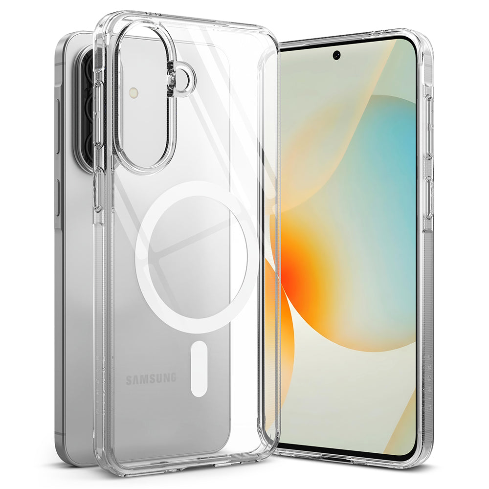 Husa MagSafe pentru Samsung Galaxy A57 5G, Ringke, Fusion, Transparenta