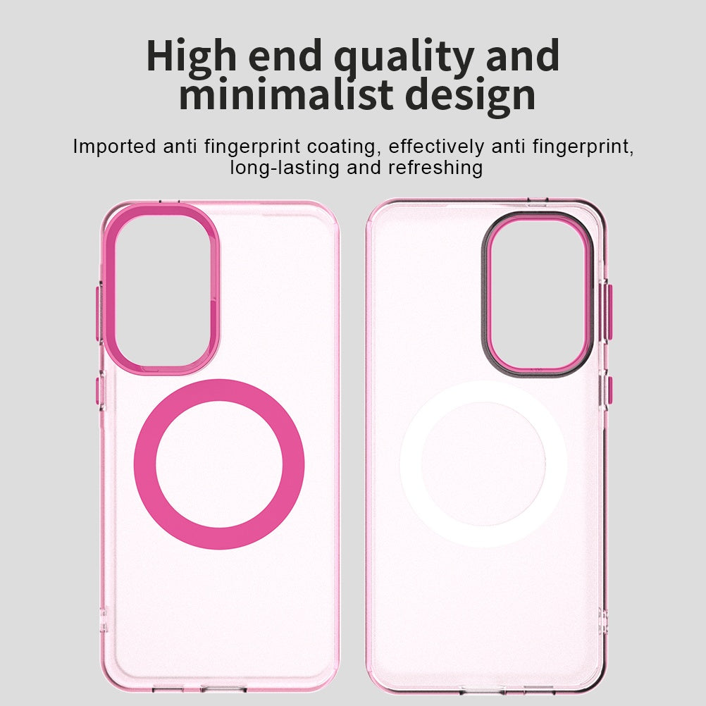 Husa MagSafe pentru Samsung Galaxy A57 5G, Techsuit, CandyCase, Roz