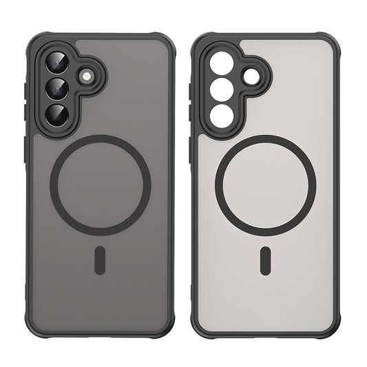 Husa MagSafe pentru Samsung Galaxy A57 5G, Techsuit, HaloFrost II, Neagra