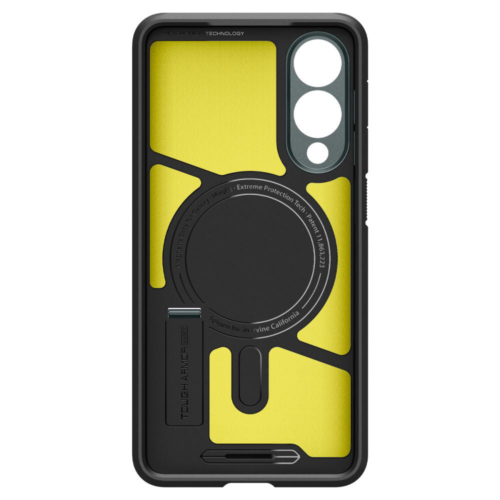 Husa MagSafe pentru Samsung Galaxy S25 Edge S937, Spigen, Tough Armor, Verde ACS09424