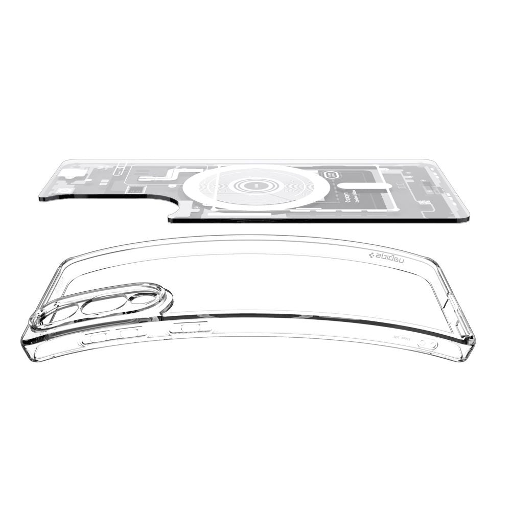 Husa MagSafe pentru Samsung Galaxy S25 Edge S937, Spigen, Ultra Hybrid Zero One, Alba ACS09417