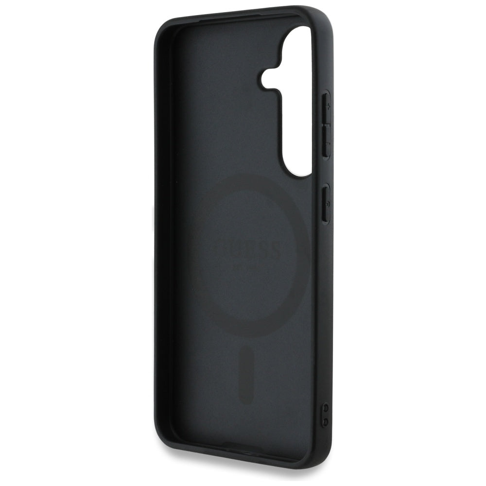 Husa MagSafe pentru Samsung Galaxy S25+ S936, Guess, 4G Circle Classic Logo, Roz