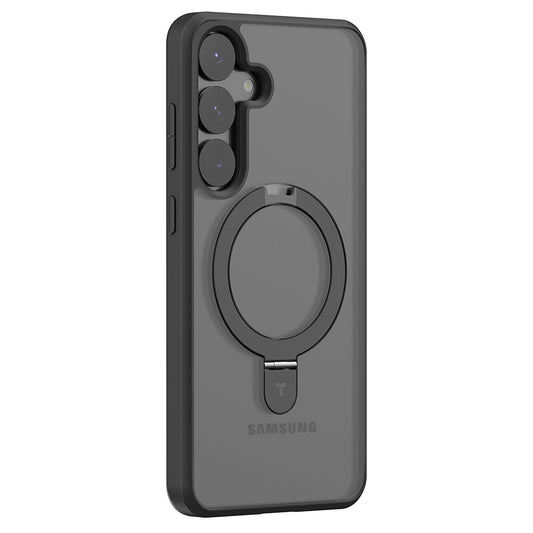 Husa MagSafe pentru Samsung Galaxy S25+ S936, Torras, Ostand, Neagra