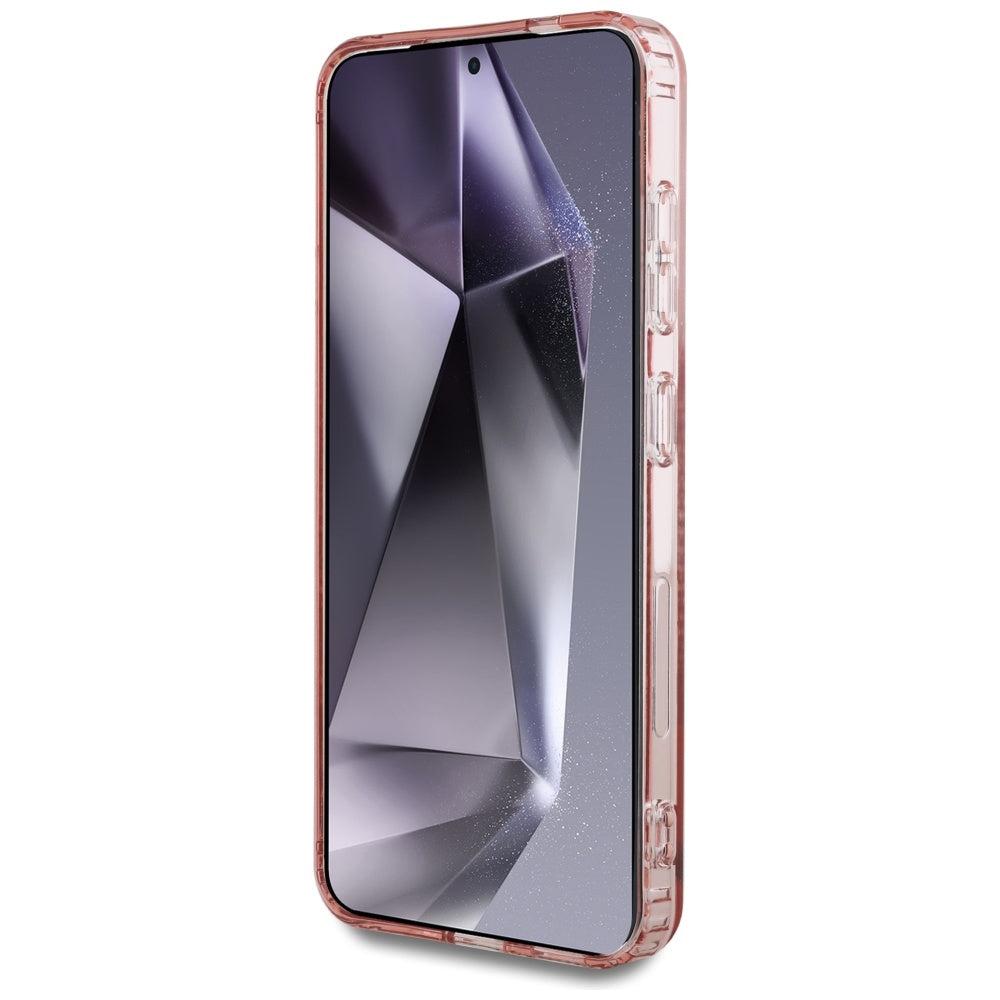Husa MagSafe pentru Samsung Galaxy S25 S931, Guess, IML Glitter Circle, Roz