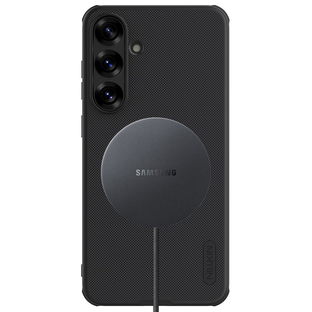 Husa MagSafe pentru Samsung Galaxy S25 S931, Nillkin, Super Shield Pro, Neagra Satinata