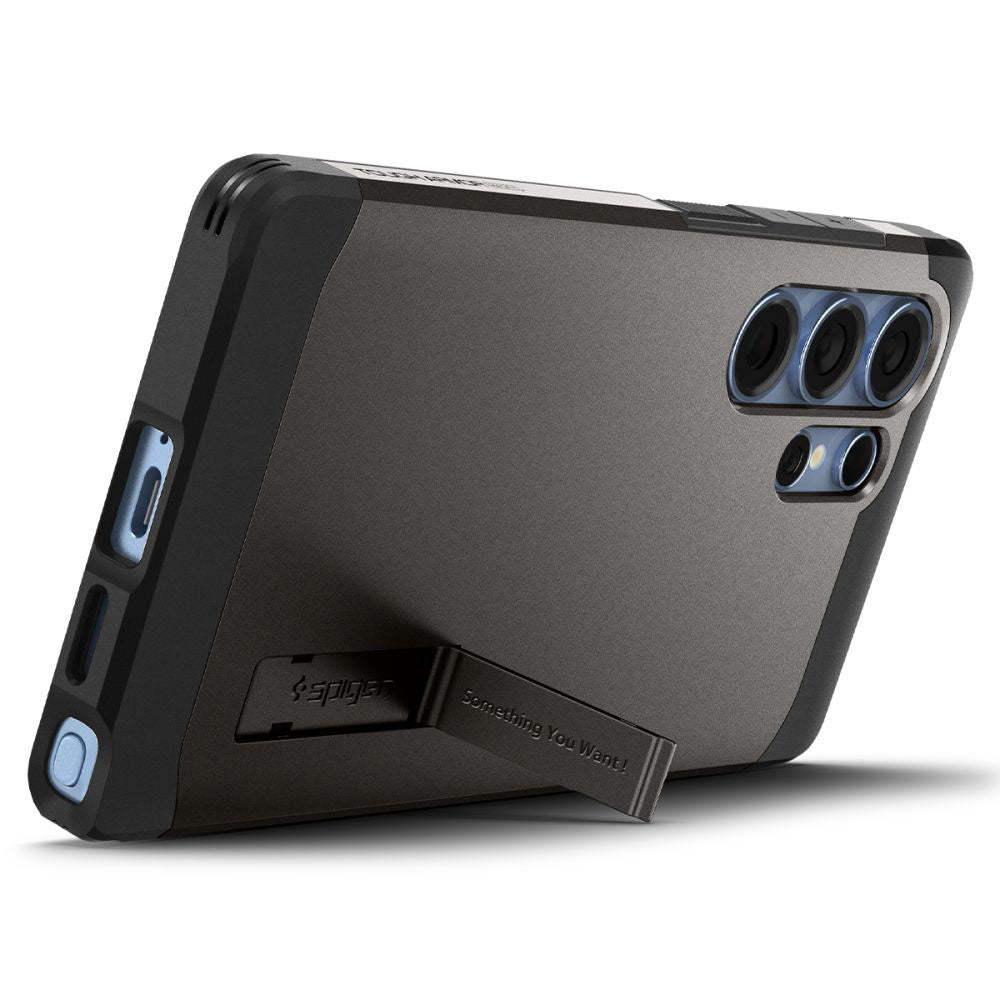 Husa MagSafe pentru Samsung Galaxy S25 Ultra S938, Spigen, Tough Armor, Gri ACS08965
