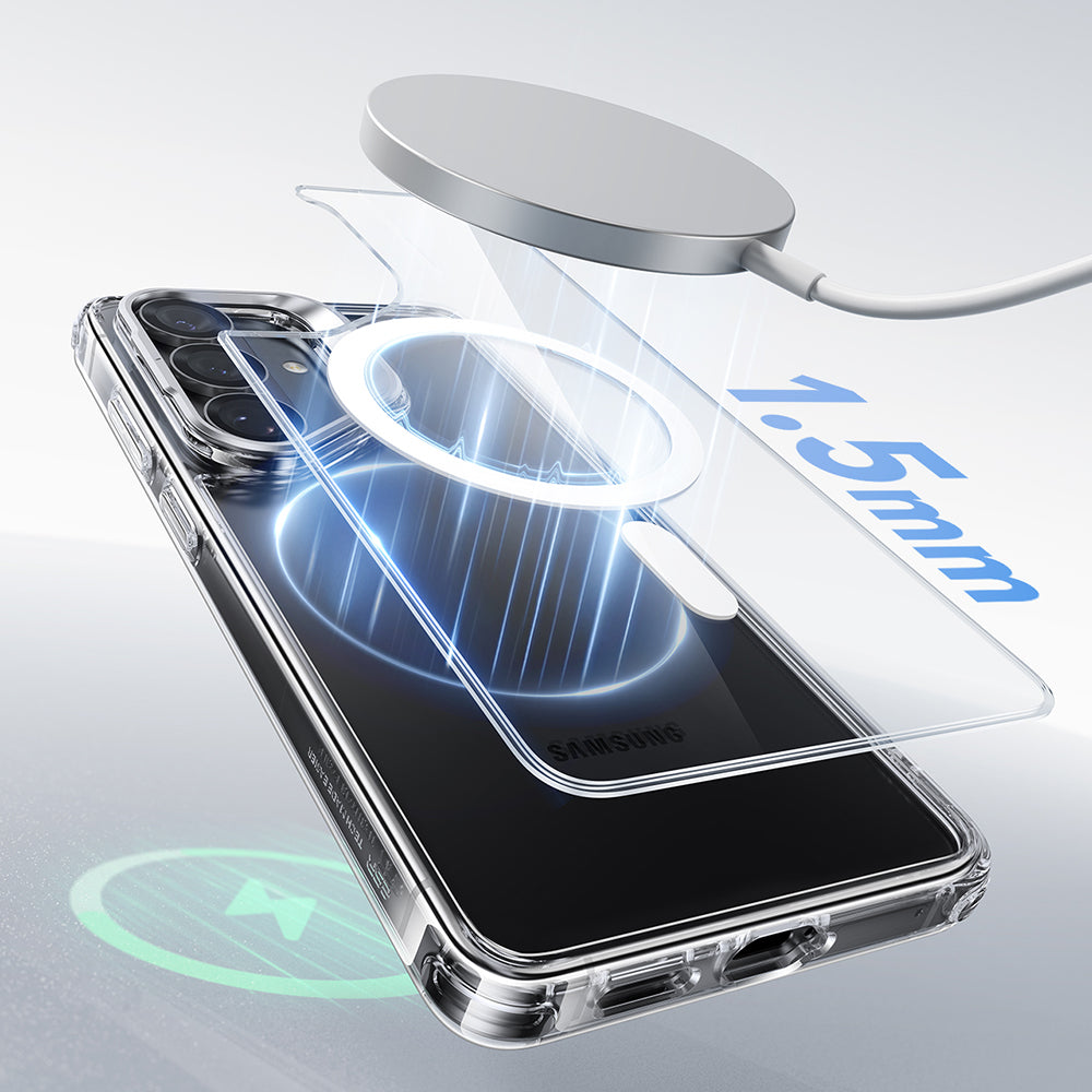 Husa MagSafe pentru Samsung Galaxy S26 S942, ESR, Classic Hybrid Kickstand, Transparenta
