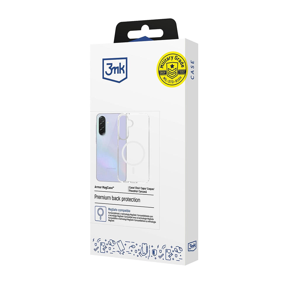 Husa MagSafe pentru Samsung Galaxy S26 Plus S947, 3MK, Armor MagCase, Transparenta