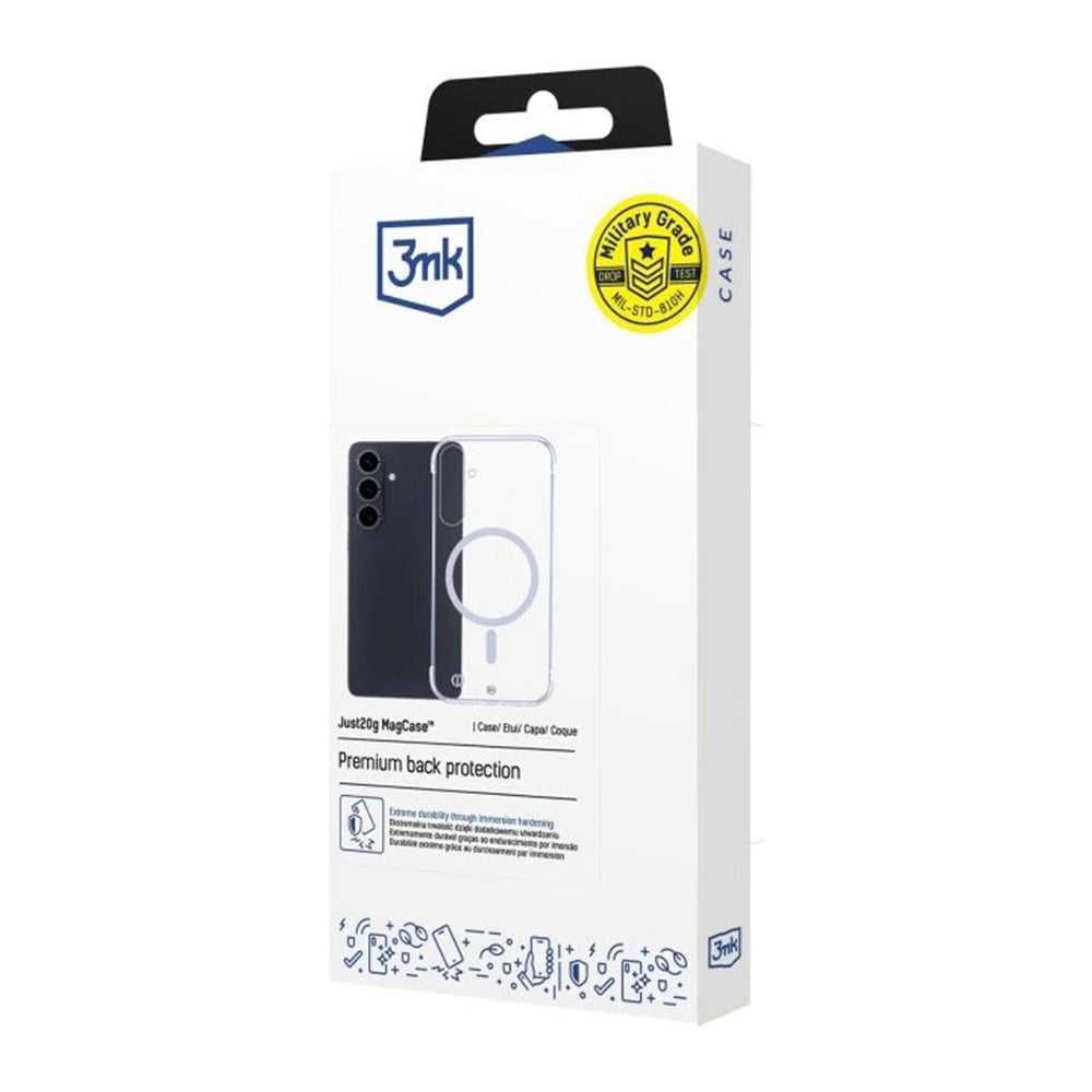 Husa MagSafe pentru Samsung Galaxy S26 Plus, 3MK, Just20g, Transparenta