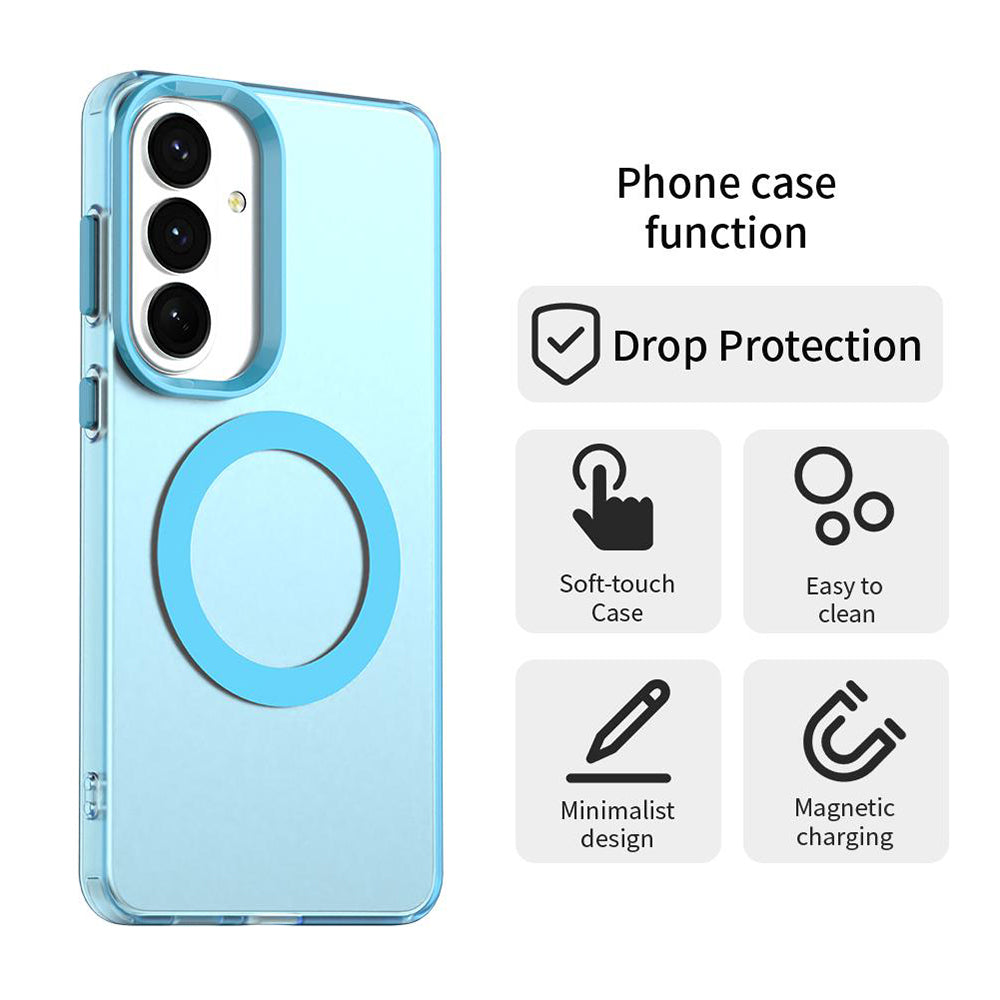 Husa MagSafe pentru Samsung Galaxy S26 Plus, Techsuit, CandyCase, Albastra