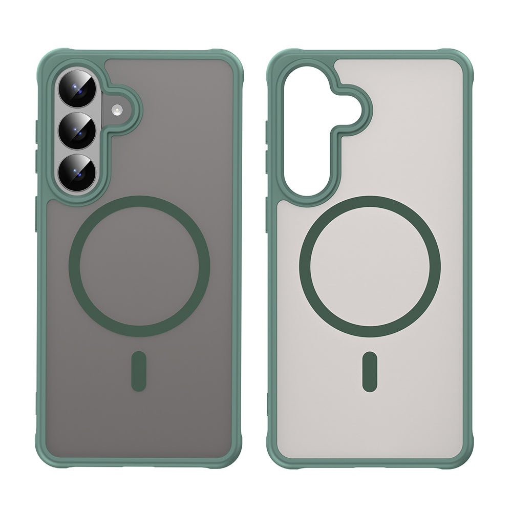 Husa MagSafe pentru Samsung Galaxy S26 Plus, Techsuit, HaloFrost II, Verde
