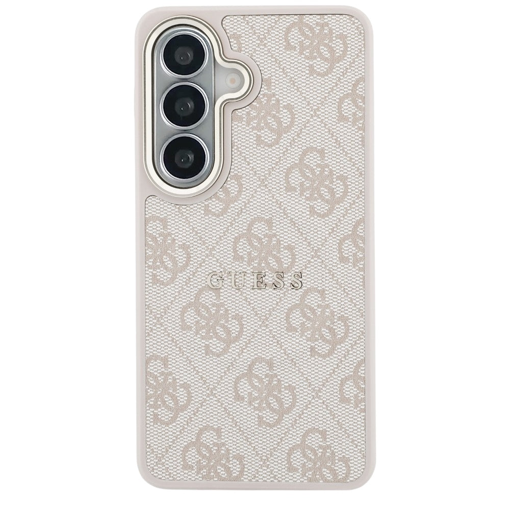 Husa MagSafe pentru Samsung Galaxy S26 S942, Guess, 4G Embossed Ring, Roz