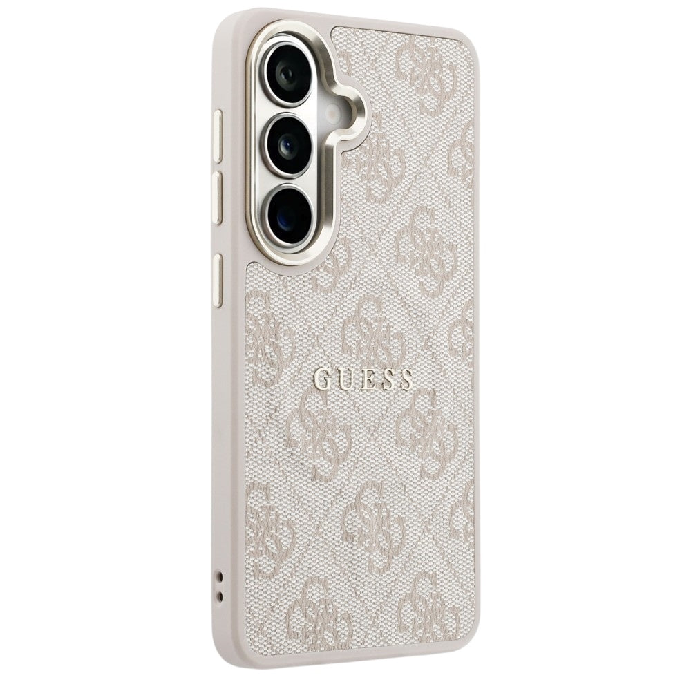 Husa MagSafe pentru Samsung Galaxy S26 S942, Guess, 4G Embossed Ring, Roz