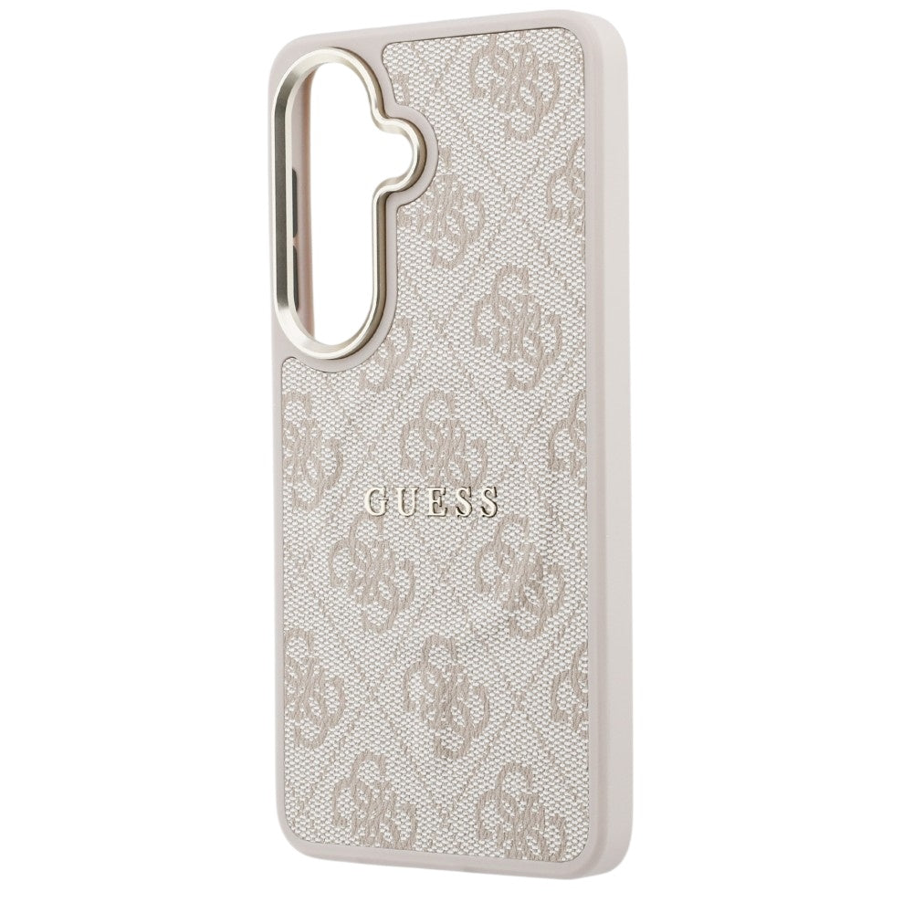 Husa MagSafe pentru Samsung Galaxy S26 S942, Guess, 4G Embossed Ring, Roz