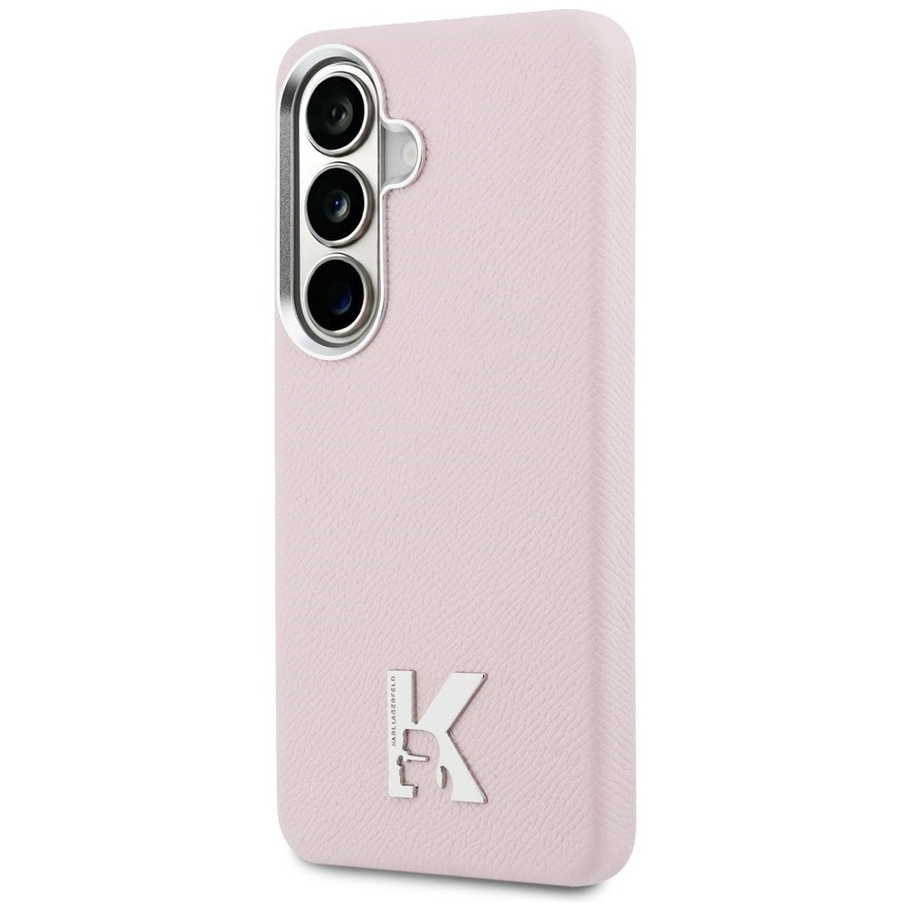 Husa MagSafe pentru Samsung Galaxy S26 S942, Karl Lagerfeld, Karl Head Logo, Roz