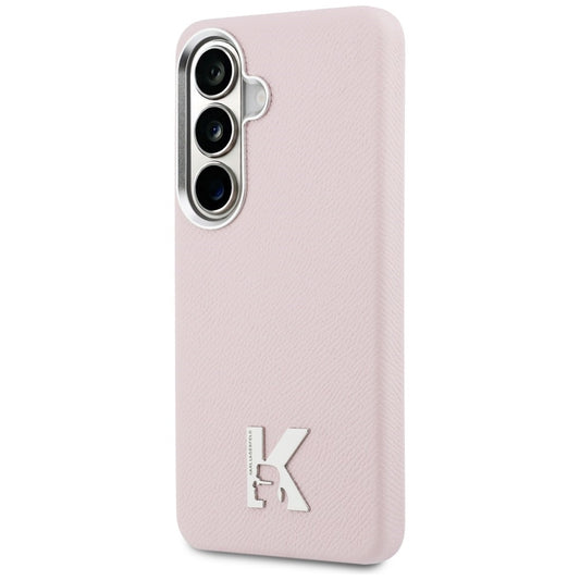 Husa MagSafe pentru Samsung Galaxy S26 S942, Karl Lagerfeld, Karl Head Logo, Roz