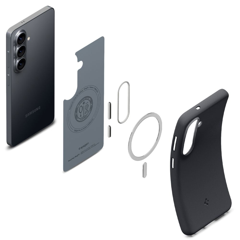 Husa MagSafe pentru Samsung Galaxy S26 S942, Spigen, Caseology Nano Pop, Neagra ACS11066