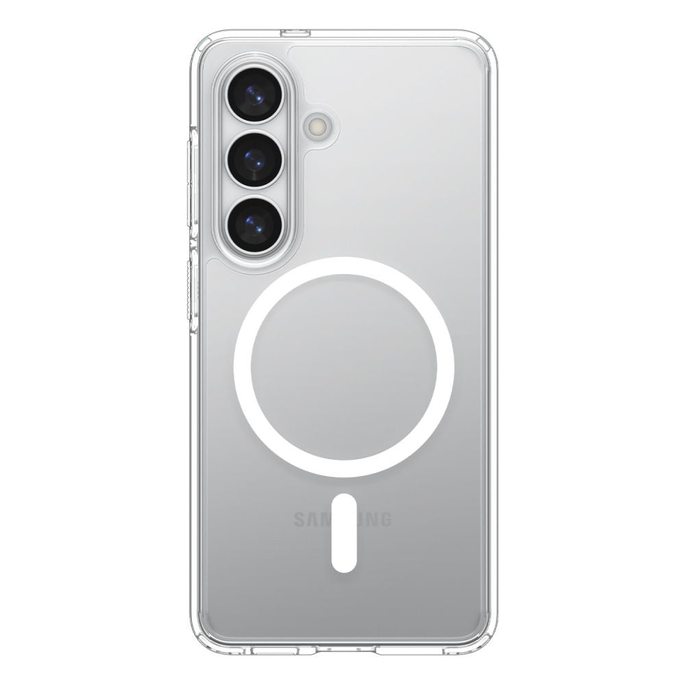 Husa MagSafe pentru Samsung Galaxy S26 S942, Spigen, Ultra Hybrid, Transparenta Alba ACS10734