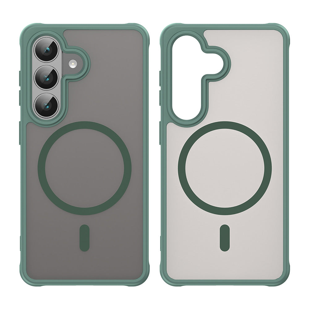 Husa MagSafe pentru Samsung Galaxy S26 S942, Techsuit, HaloFrost II, Verde