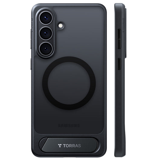 Husa MagSafe pentru Samsung Galaxy S26, Torras, Pstand, Neagra