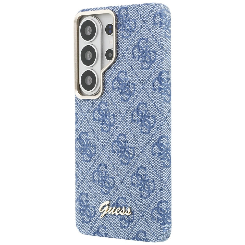 Husa MagSafe pentru Samsung Galaxy S26 Ultra S948, Guess, 4G Script Logo, Albastra