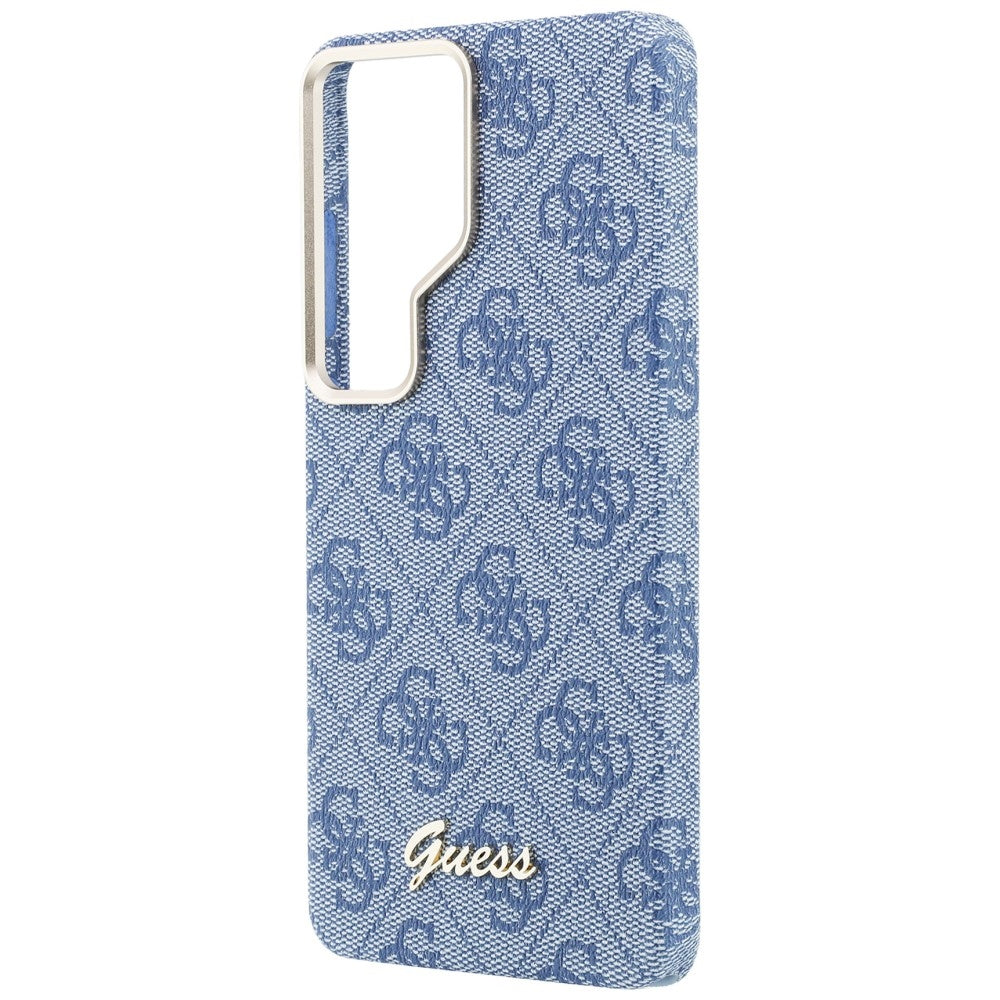Husa MagSafe pentru Samsung Galaxy S26 Ultra S948, Guess, 4G Script Logo, Albastra