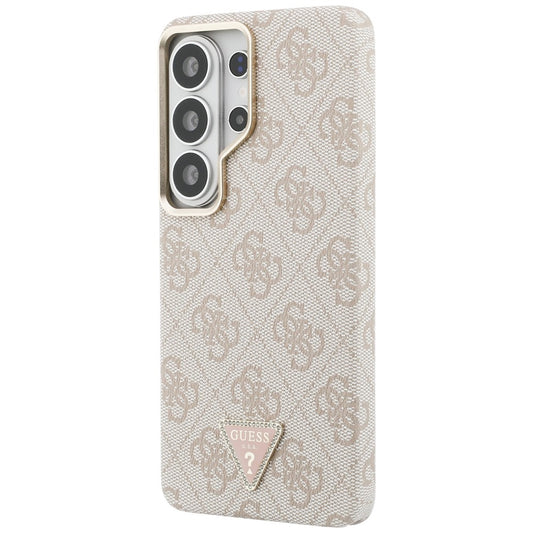 Husa MagSafe pentru Samsung Galaxy S26 Ultra S948, Guess, 4G Triangle Logo, Roz