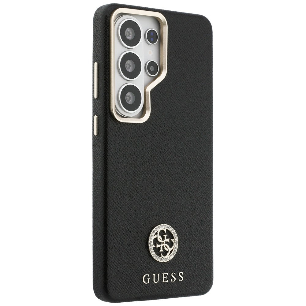 Husa MagSafe pentru Samsung Galaxy S26 Ultra S948, Guess, Rhinestone Round Logo, Neagra